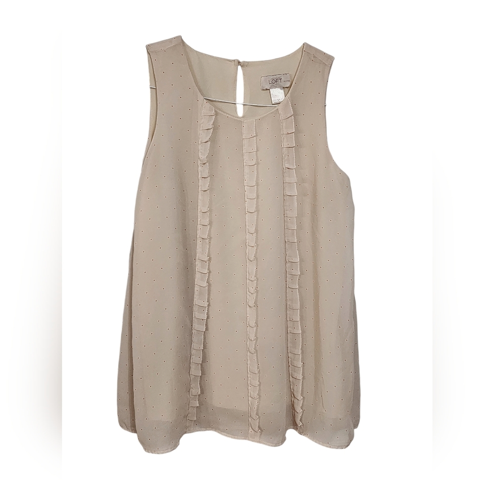 Ann Taylor Loft - Ruffle top - Small Petite